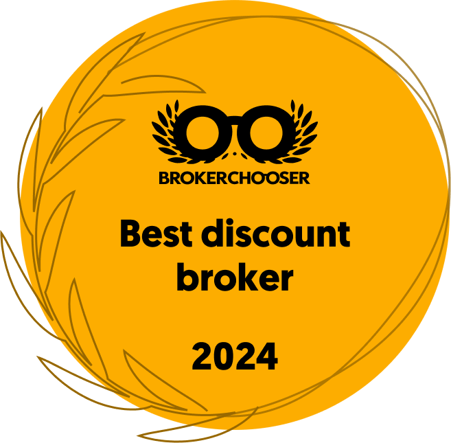 Galardonado como Mejor Broker Discount 2018, 2021, 2022 y 2024 (Broker Chooser)